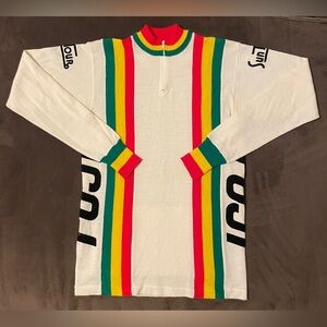 Vintage 70s/80s Fuji SunTour Bicycle BMX Women’s Long Sleeve Jersey Back Pockets